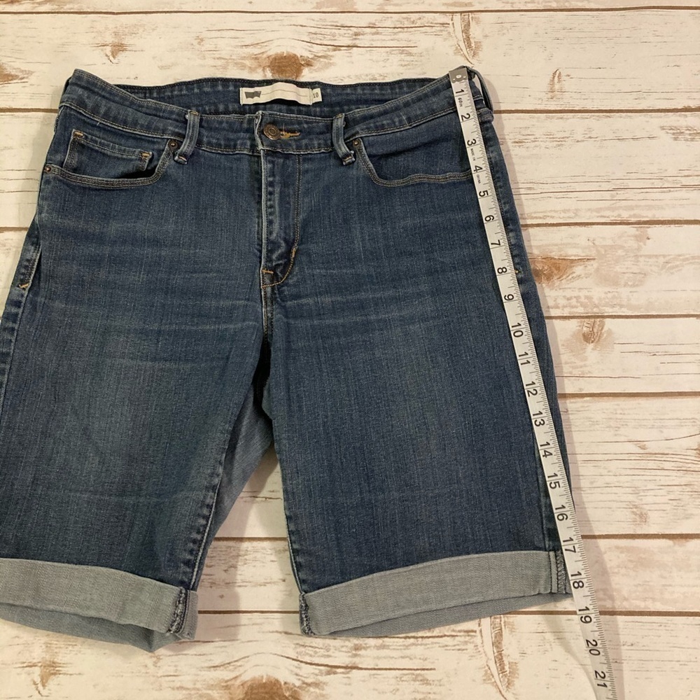 Levi’s Denim Rolled Sewn Cuffed Jean Sheorts 10 - Picture 6 of 10
